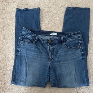 LOFT Women's Dark Blue Straight Leg Jeans